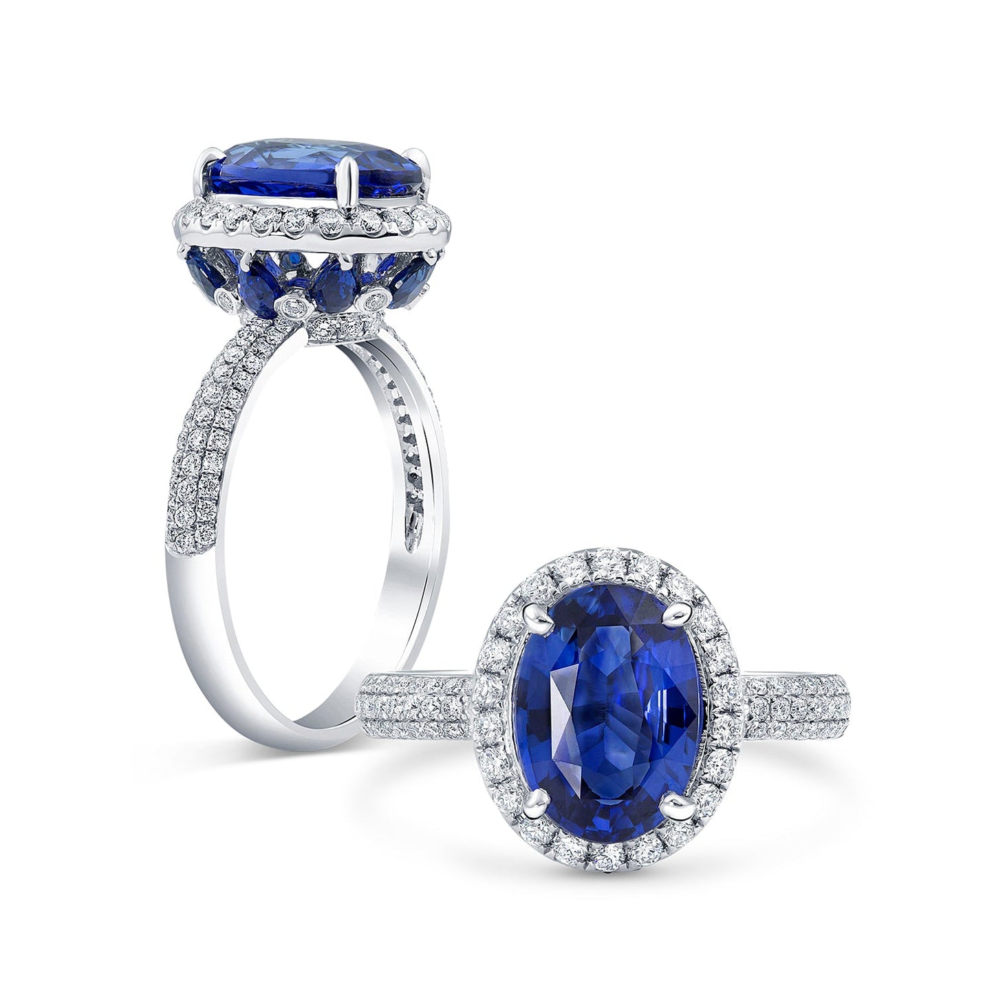 Princess Diana Blue Sapphire Engagement Ring The Jewel Princess